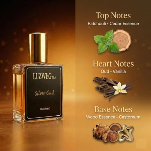 Image of Silver Oud 30 ml Perfume (Oud & Woody) | Rich & Intense Unisex Fragrance | Long Lasting Warm Spicy Scent | Premium Travel Size Perfume for Men & Women | Everyday Bold Aroma | Gift for Him & Her