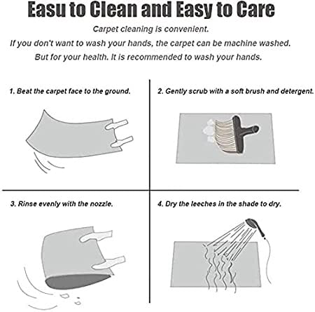 QQrunner Tappeto passatoia per corridoio, grigio e...