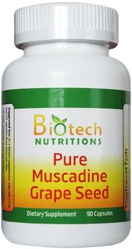 Muscadine Grape Seed 100% Pure Muscadine Grape Seed 90 capsules per bottle 650mg per capsule