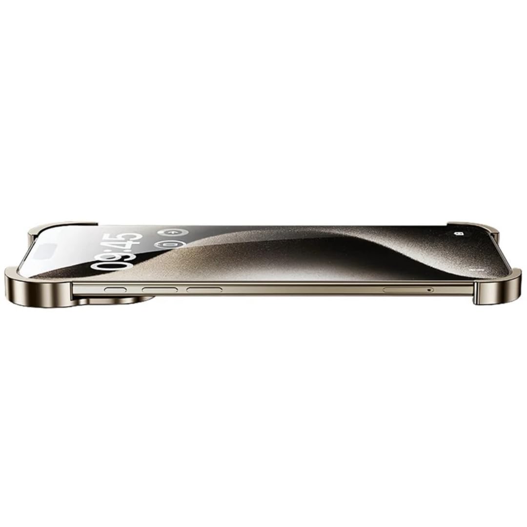 Custodia protettiva in metallo senza cornice con paraurti e angoli rinforzati per iPhone 17 Air 16 E 15 14 13 12 Pro Max Plus 17air 17pro 16e 16pro, cover antiurto per telefono (per iPhone 13 Pro Ma