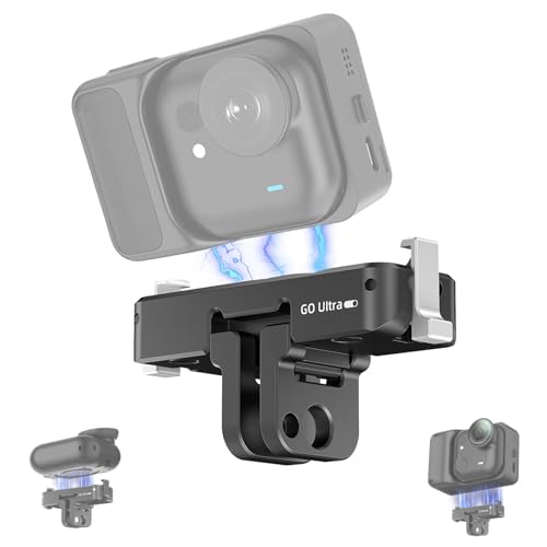 Insta360 Go Ultra �J���� �Ή� ���C�N�C�b�N�����[�X�}�E���g�A���~������ 1/4�l�W �J�����}�E���g �h�U �X�^���h���C�z�� �A�N�Z�T���[ �܂肽���� �}�O�l�b�g�g���}�E���g �h�U�V���R���p�b�h �Ռ��z���A����~�� �O�r�E���B��_�Ή�