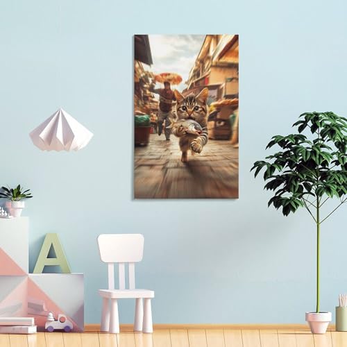 Affiche decoration murale chat rural chinois affiche deco - 4