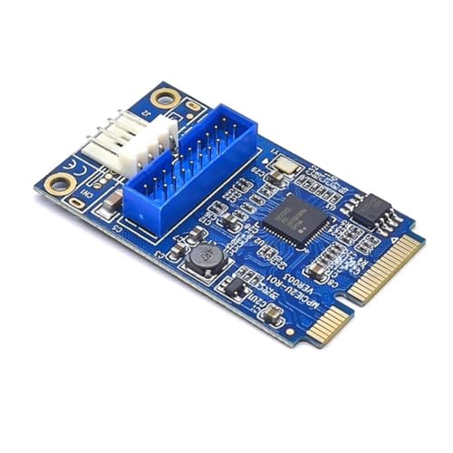 Tarjeta Mini PCIE a 19 pines con velocidad de 5 Gbps para conectar un panel frontal USB 3.0