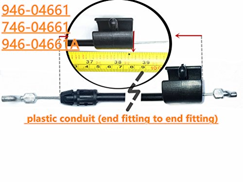 YUESUO STOP-CONTROL-CABLE-946-04661-746-04661 Replace -fits MTD-TROY-BILT-21-034-DECK- 74604661-946-04661A-946-04661(Cable Leng 51-1/2") Generic Aftermarket Part - Thumbnail 4