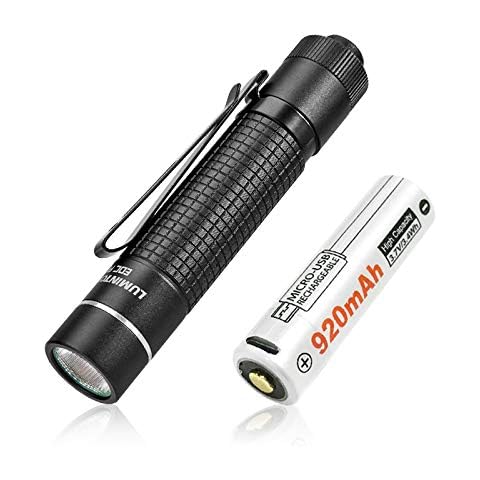 LUMINTOP EDC AA LED Torch Super Bright 600 Lumens Come with Type-C Rechargeable Battery, 5 Modes, Pocket-Sized Mini Keyring Torch with Dual-Position Pocket Clip for Dog Walking and Emergency Cover