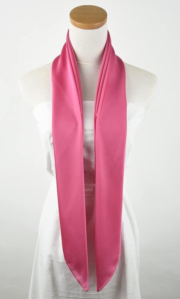 corciova Soft Lightweight Silk Feeling Neck Scarf Large Pashmina Shawl Square Satin Headwrap Long Designer Fashion Scarves - Image 4