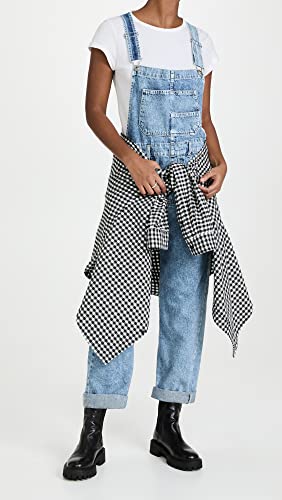 Fp Movement Women's Ziggy Denim Overalls, Powder Blue, S #TOP1