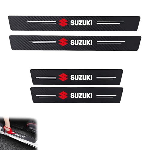 Image of Car Door Sill Protector Stickers Compatible for Fronx, Vitara, Brezza, Swift, Baleno, Ertiga, WagonR, Alto, Dzire, XL6, S-Presso, Celerio, Eeco, Ciaz, Ignis, Invicto, SX4, Ritz, Victoris