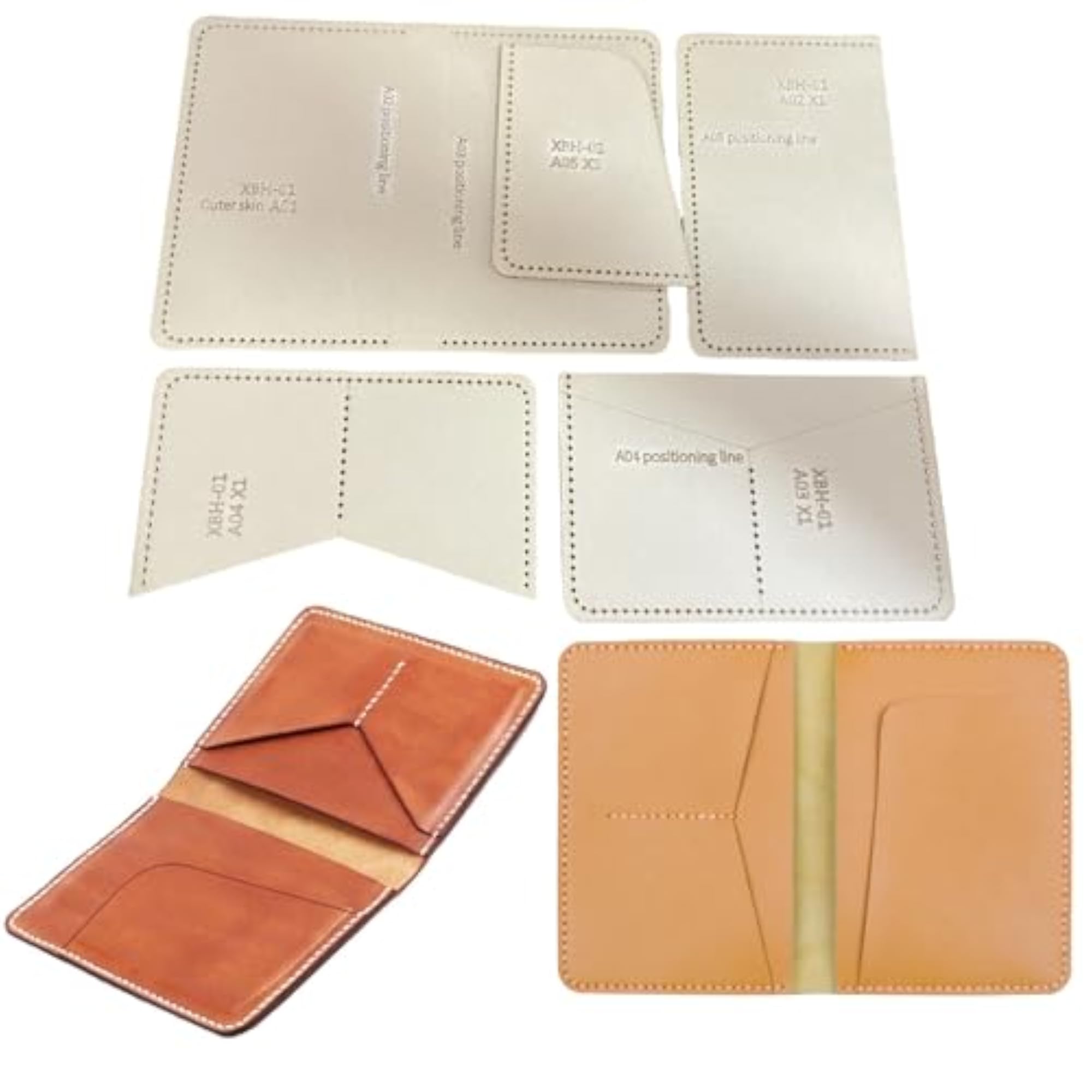 Acrylic Leather Pattern Template for Wallets and Bags