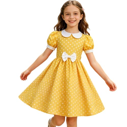 Robe d'ete a pois pour filles ideale pour les fetes de famille