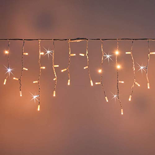 Stalactites Luccika blanc chaud 3m de tente de pluie lumineuse extensible intérieur extérieur
