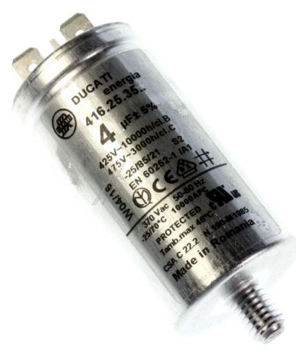 Condensateur Moteur Lumonic 7µF 425V - Démarrage Moteur Avec Fiche
