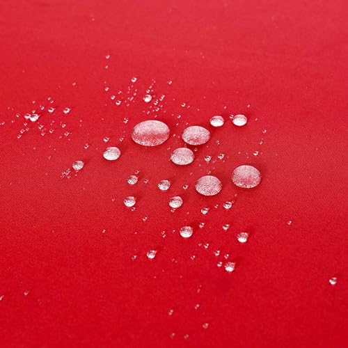 Image of FOLINS&HOME 2 Pack Red 4ft Fitted Spandex Water Resistant Tablecloth