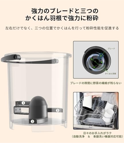 WHDPETS 生ごみ処理機 乾燥粉砕型 2.5L ホワイト