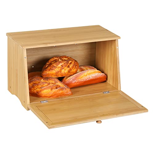 Homekoko 5310040 Vintage Large Wood Bread Box thumb #1