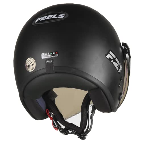 Capacete Aberto Moto Peels F-21 Classic Preto Fosco/Grafite 61