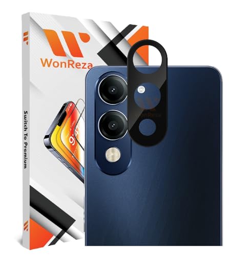 Image of Pack 1- Back Camera Glass Protector for Vivo T4 Lite | iQOO Z10 Lite 5G [3D Premium] Camera Glass Protector (Black)