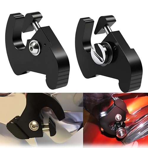 Motorcycle Detachable Rotary Mounting Sissy Bar Latch Clips Kit Compatible with Harley Davidson Touring Softail Dyna Sportster Road King Glide Electra Street Glide 1200 883 1986-2023