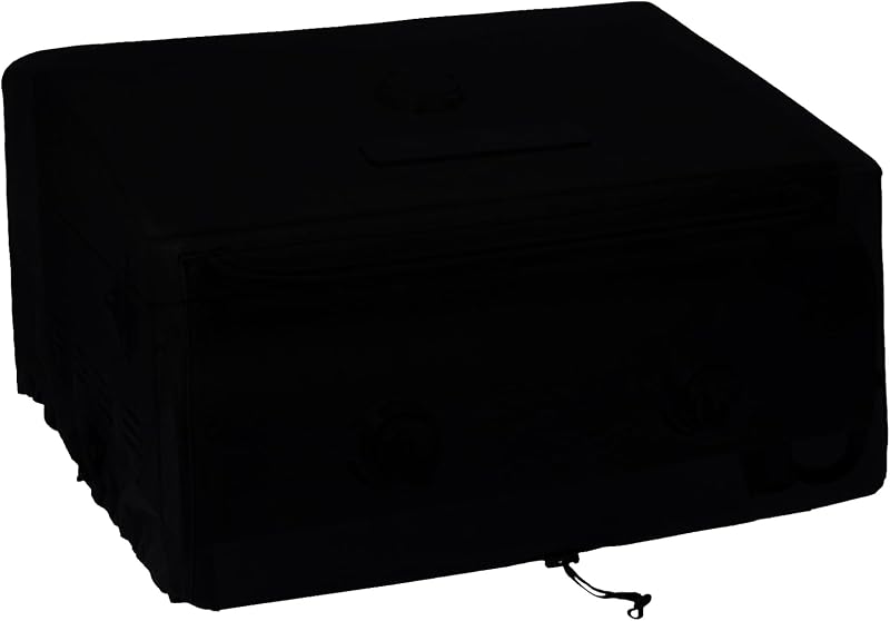 Portable Grill Cover for Pit Boss 75275/PB100P1 & Cuisinart Tabletop Grills | Fits Pit Boss 75275/PB100P1 & Cuisinart CGG-306 , Heavy Duty Waterproof , Top Air Vents, Rust Protection, 24"x18"x13"