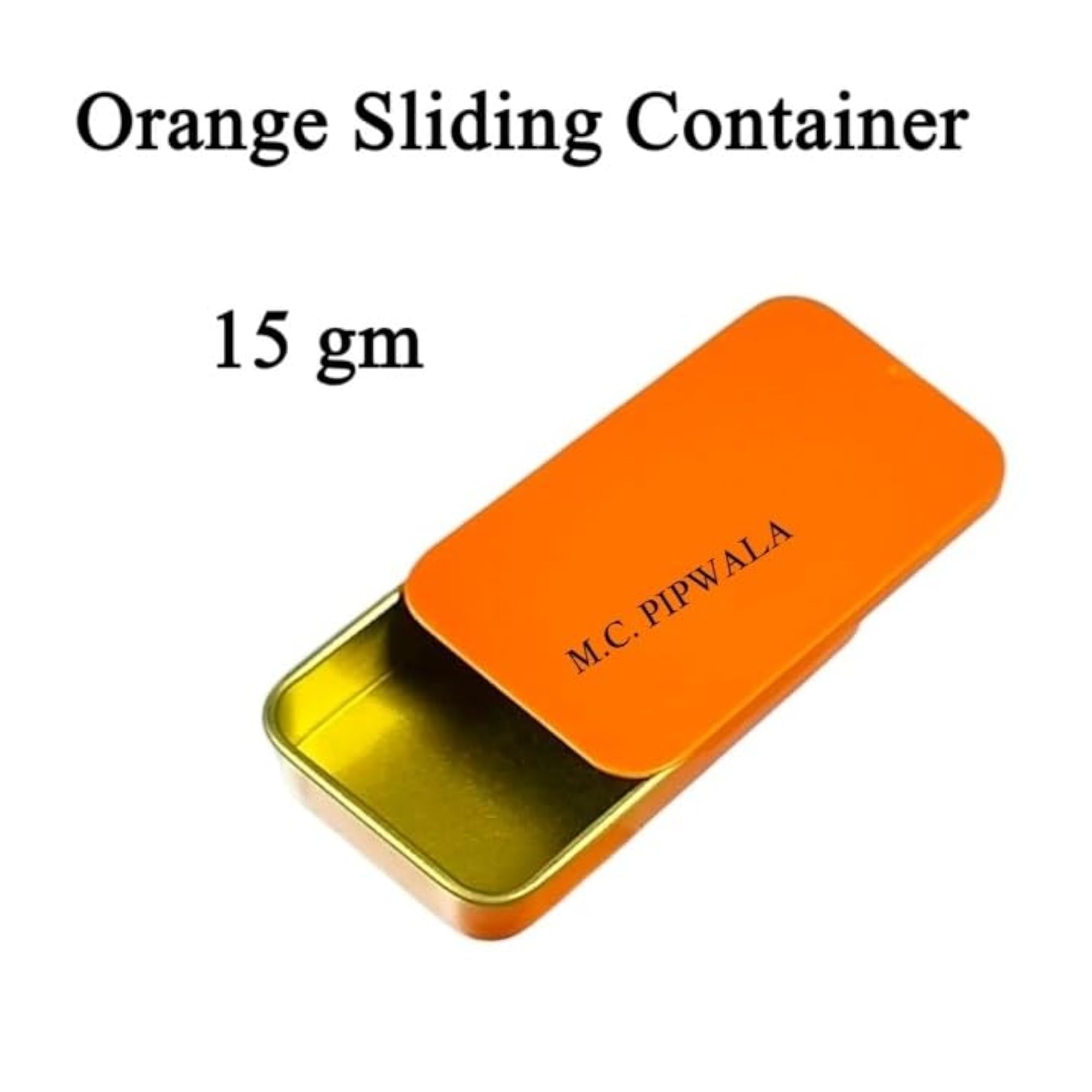 15gm Mini Slide Top Rectangular Aluminium Tin Containers
