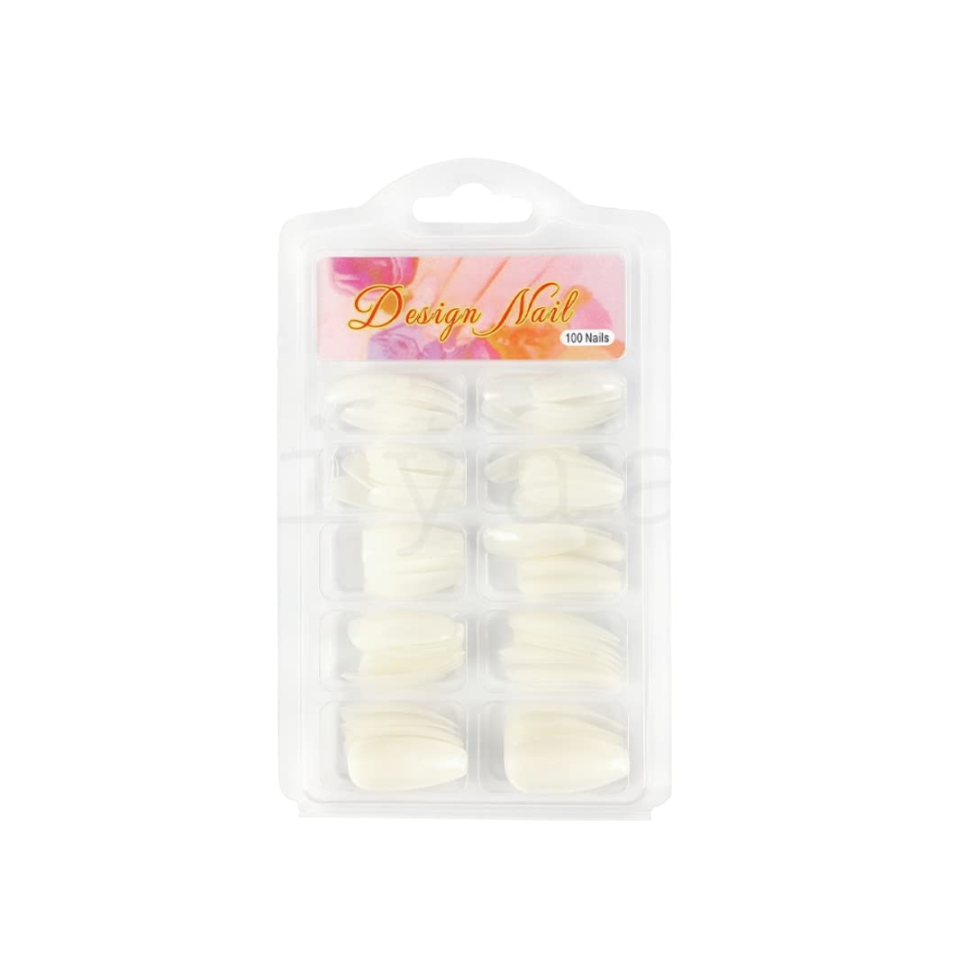 Kiyaan Nails Tips Nail Extensio 10 Sizes for Nail Art Salons and Home DIY (100PCS)