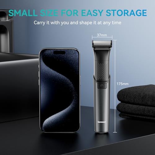 KENSEN Body Hair Trimmer Men 2in1, Safe Mens Body Shaver for Pube Intimate, Waterproof Pubic Balls Hair Shaver for Men, Ball Body Groomer with Dual Cutterheads/Adjustable Comb KENSEN Body Hair Trimmer Men 2in1, Safe Mens Body Shaver for Pube Intimate, Waterproof Pubic Balls Hair Shaver for Men, Ball Body Groomer with Dual Cutterheads/Adjustable Comb