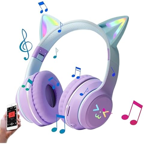 Écouteurs sans fil Generic oreilles de chat Cover