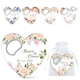 20pcs Abrebotellas De Corazón Personalizado Con Impresión UV A Color, Llavero Con Foto Y Texto for Detalles De Boda, Despedida De Soltera, Aniversario Y Recuerdos