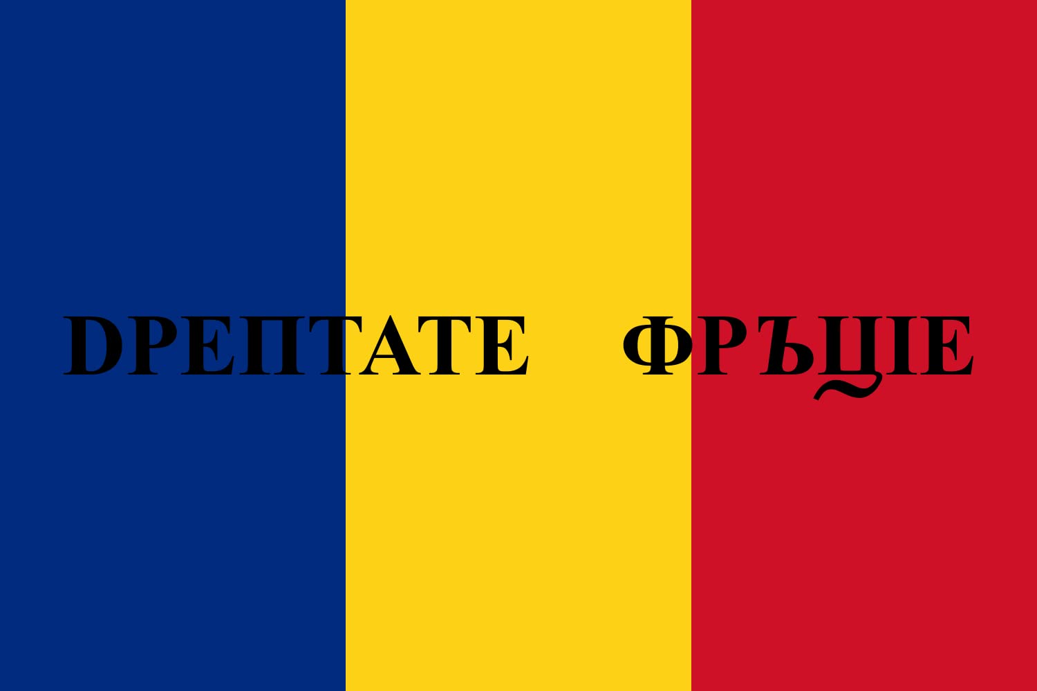 Drapeau XL Wallachian Revolution de 1848 aux finitions haut de gamme