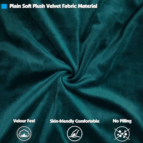 Zindoo Velvet Dining Chair Covers Set of 4, Stretch Spandex with Elastic Band Chaircover - Image 2