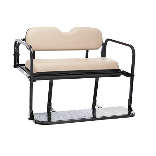 EZGO RXV (2008 - Up) Golf Cart Rear Flip Seat Kit - Stone