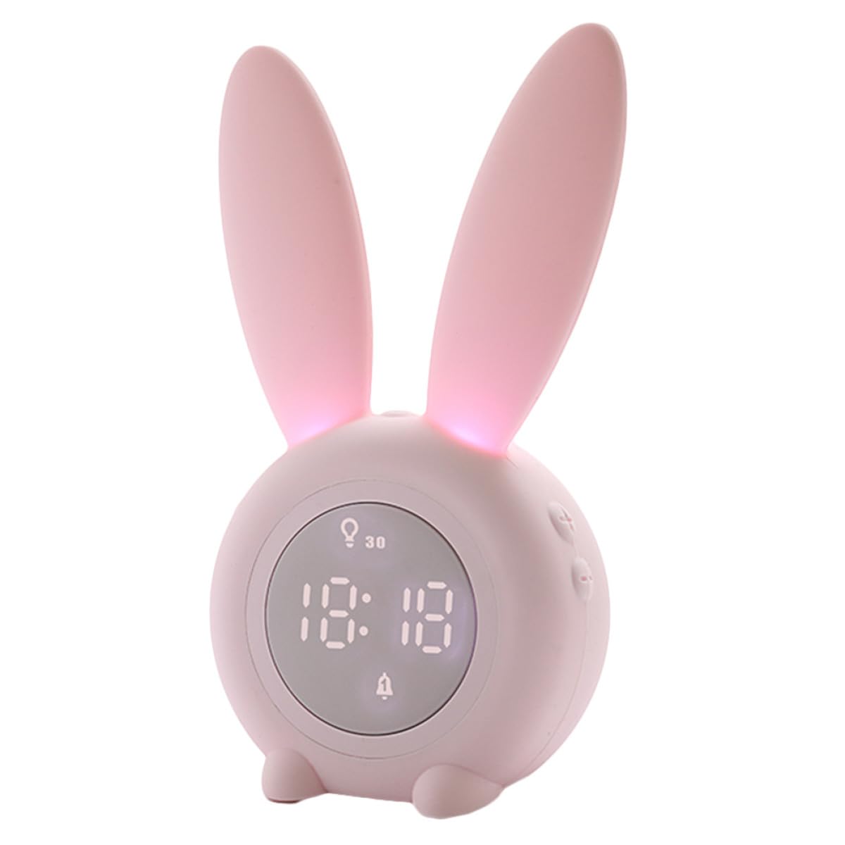 Réveil lapin en silicone et ABS, le cadeau idéal avec veilleuse intégrée pour petits et grands