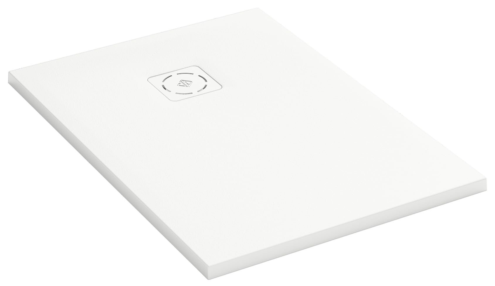 Jacob Delafon – Plato de ducha extrtraplat Struktura – 100 x 70 cm – Gel Coat Neoroc ultra resistente – Antideslizante PN24 – Superficie de piedra natural antibacteriana – Blanco Gypse – E62802-SS2