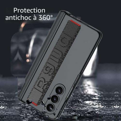 Coque Galaxy Z Fold 6 avec dragonne pour sécuriser vos déplacements urbains