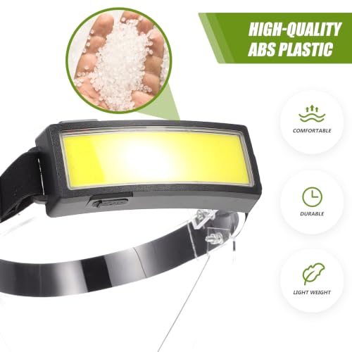 Linterna Frontal LED Recargable Toddmomy de Abs con Cable USB para Camping 3