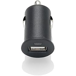 Cargador Celular Lg K9 Slabo Mini Cargador USB para el Coche - 1A - para LG G4 | G5 | G6 | K3 | K4 | K7 | K8 | K9 | K10 | K11 Adaptador Coche Camión - Negro