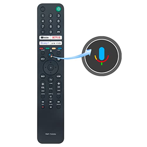 RMF-TX520U Voice Search Remote Control fit for Sony Smart TV KD-43X80J KD-43X85J KD-50X80J KD-50X85J KD-55X79J KD-55X80CJ KD-55X80J KD-55X85J KD-65X79J KD-65X80CJ KD-65X80J KD-65X85J KD-75X79J - Image 2