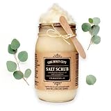 Exfoliating Body Scrub - Pure Dead Sea Salt Scrub for Hands and Body, 16 fl oz Hydrating Moisturizin