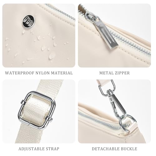 Image of Shoulder Bag for Women Handbags with Adjustable Strap Underarm Purse Mini Clutch Purses Trendy Crescent Bags 1L