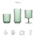 Abode Homewares Mesa Acrylic Double Old Fashioned Drinkware, Indoor/Outdoor, Cobalt Blue, 15-Oz., Set of 6