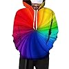 Generisch Sweatshirt 2023 Winter Personalised Fashion Trend Sport Rainbow Park Printed Men Women Hooded Sweatshirt Hoodie Pullover Hoodie, red, XL #2