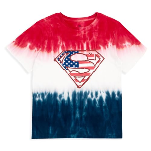DC Comics Justice League Superman July 4th Matching Family T-Shirt Toddler to Adult Sizes (2T - 2XL)