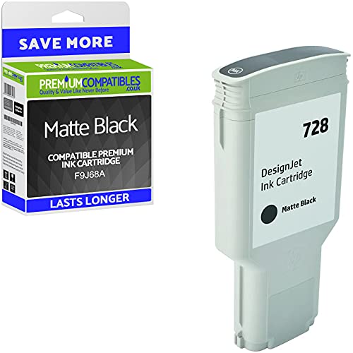 PremiumCompatibles Cartouche d'encre compatible 728 noir mat extra haute capacité (f9j68a)