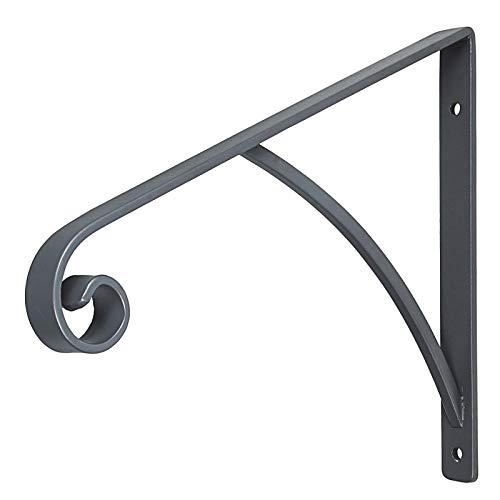 LOVSHARE Wrought Iron Handrail Wall Mounted Hand Railing, Gray LOVSHARE Wrought Iron Handrail Wall Mounted Hand Railing, Gray