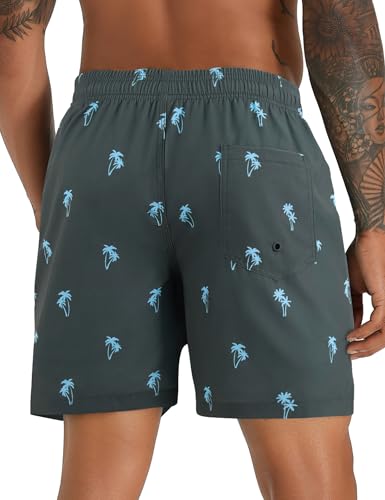Image of APTRO Men's Swim Trunks with Compression Liner 5 Inch Bathing Suit Beach Swimsuits