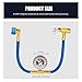 BWBWND R1234YF Refrigerant Charge Hose Kit, AC Refrigerant Charge Hose with 1/2