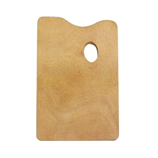 LIXBD Paleta de madera para artista profesional, acrílico, pintura al óleo, paleta rectangular, 25 x 30 cm (tamaño: 30 x 40 cm)