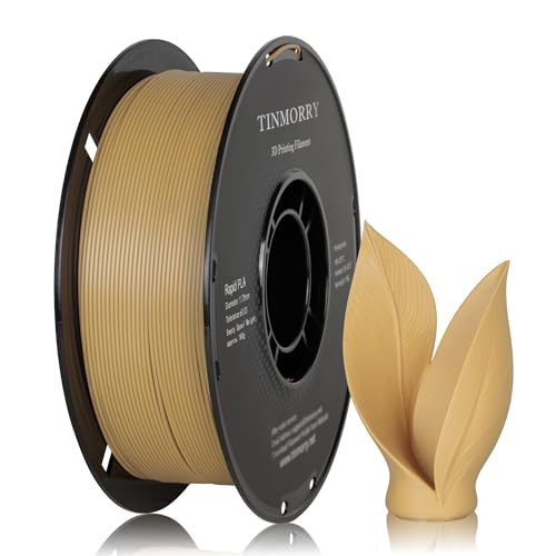 Image of TINMORRY Rapid PLA Filament 1.75 mm, 1 KG, Light Wood | Up to 300 mm /s, Smooth Printing, Neatly Wound, Low Warping, Compatible with Most FDM 3D Printers, Beginner-Friendly