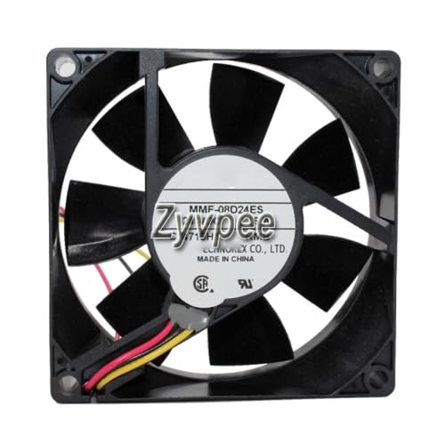 Ventilateur 80mm MMF-08D24ES-RMB 24V 0.16A à faible consommation avec connecteur