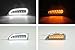 iJDMTOY Smoked Lens LED Daytime Running Lights Assy Compatible with 07-10 Porsche Cayenne w/Turn Signal Lamps, OEM Fit DRL LED Lights Assembly